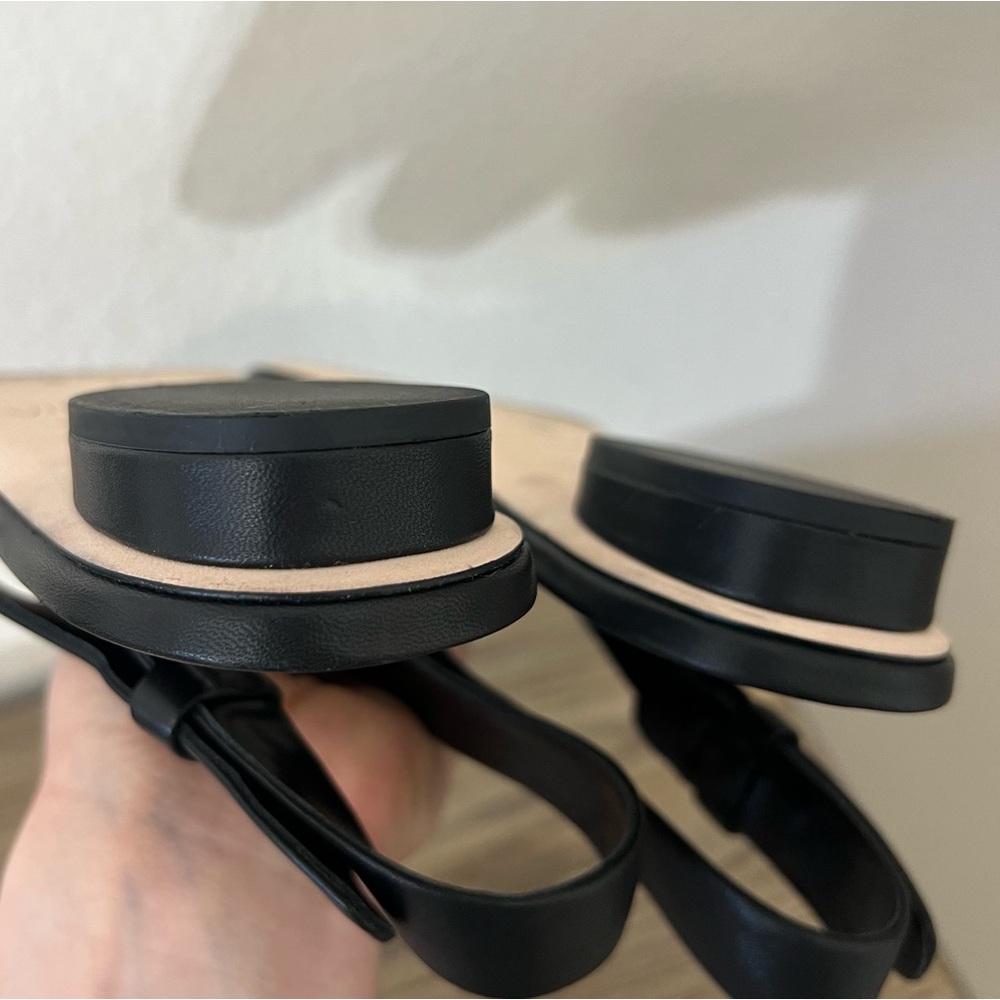 Vince Vida Slingback black soft leather flat square toe sz 8.5 - Picture 12 of 12